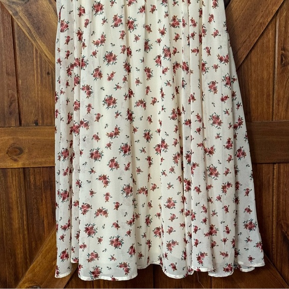 NEW Torrid Mini Chiffon Smocked Dress Rose Floral Size 00 - Picture 9 of 9